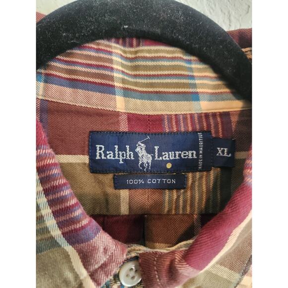 Ralph Lauren Men's Button-Down Shirt XL Plaid Long Sleeve Classic Fit 100%... - Picture 3 of 7